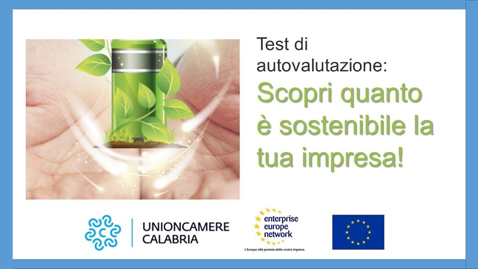 Servizi sostenibilità EEN Unioncamere Calabria