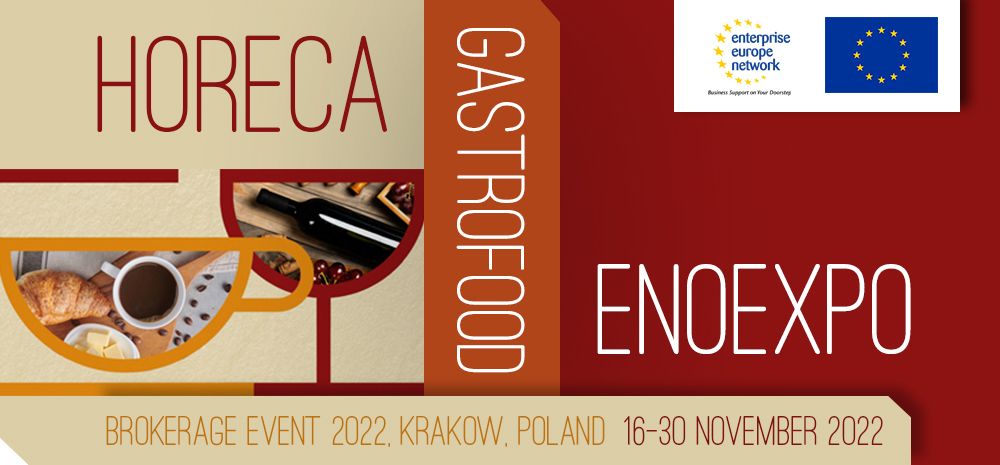 Horeca, Gastrofood, Enoexpo 2022 brokerage event 16-30 novembre 2022